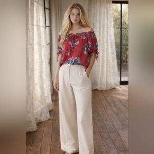 The Great Petunia Silk Top